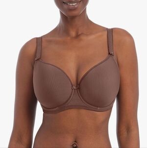 Freya Molded Balcony Bra In Coffee Roast UK36H US36K